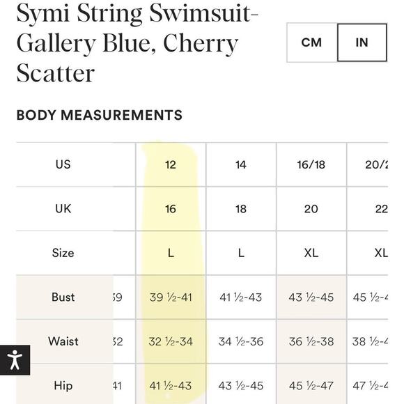 Boden Symi String Swimsuit Gallery Blue Cherry Scatter US 12 Long NWT - Picture 5 of 8